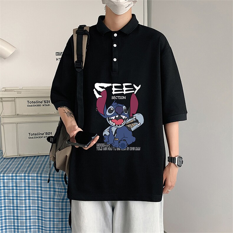 PL57038-P35翻领短袖polo衫男大码胖子半袖t恤男有领保罗衫模特,男装Polo衫,电商A040