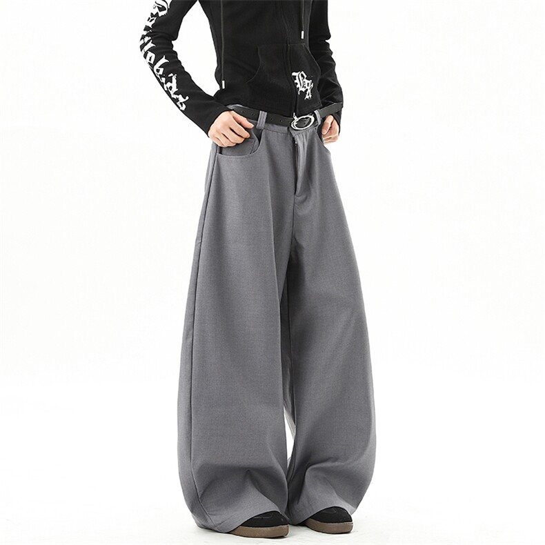 无影墙宽松阔腿弯刀裤cleanfit休闲裤长裤A014-DY25505-P60控88,男装休闲裤,电商A014