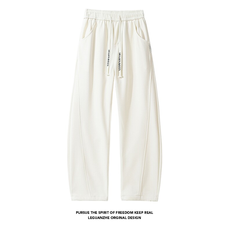 2024秋季新款白底大码美式菠萝格弯刀裤M-5XHK24933-特P35，男装休闲裤，电商A022