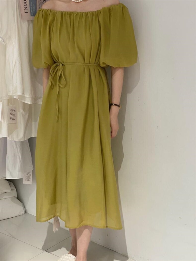 系带两穿长裙，其它，驿谷