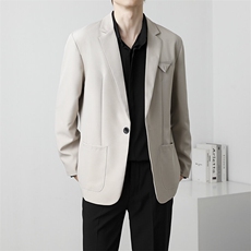 休闲西服外套男生春秋季韩版潮流商务百搭痞帅小西装外套7411P60，男装西服，星座410-2