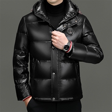 BZ9806钱塘2020-2时尚休闲有帽简约冬季中年男士羽绒服P250，男装羽绒服，钱塘207-2