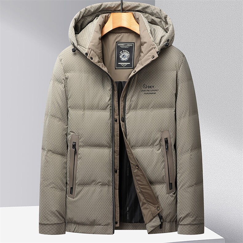 羽绒服男士冬季新款加厚保暖外套中年爸爸装休闲可脱卸帽上衣男装，男装羽绒服，电商B212（原钱塘6029）