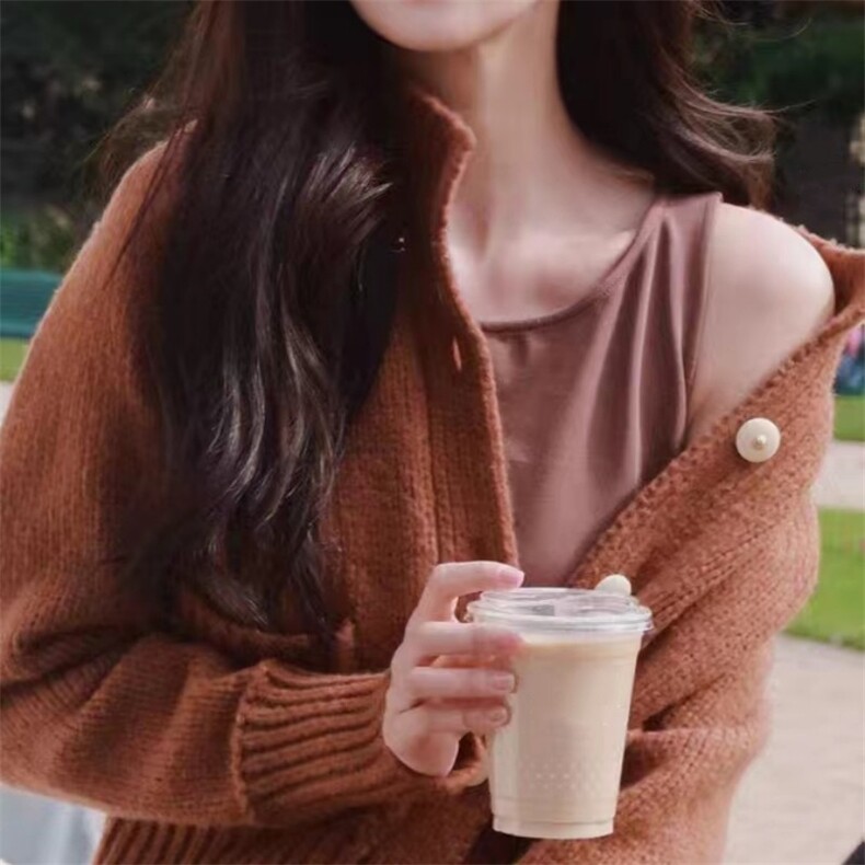 白鹿同款重工加厚羊毛开衫显瘦百搭时尚外套,女装羊毛衫,泰沅羊绒