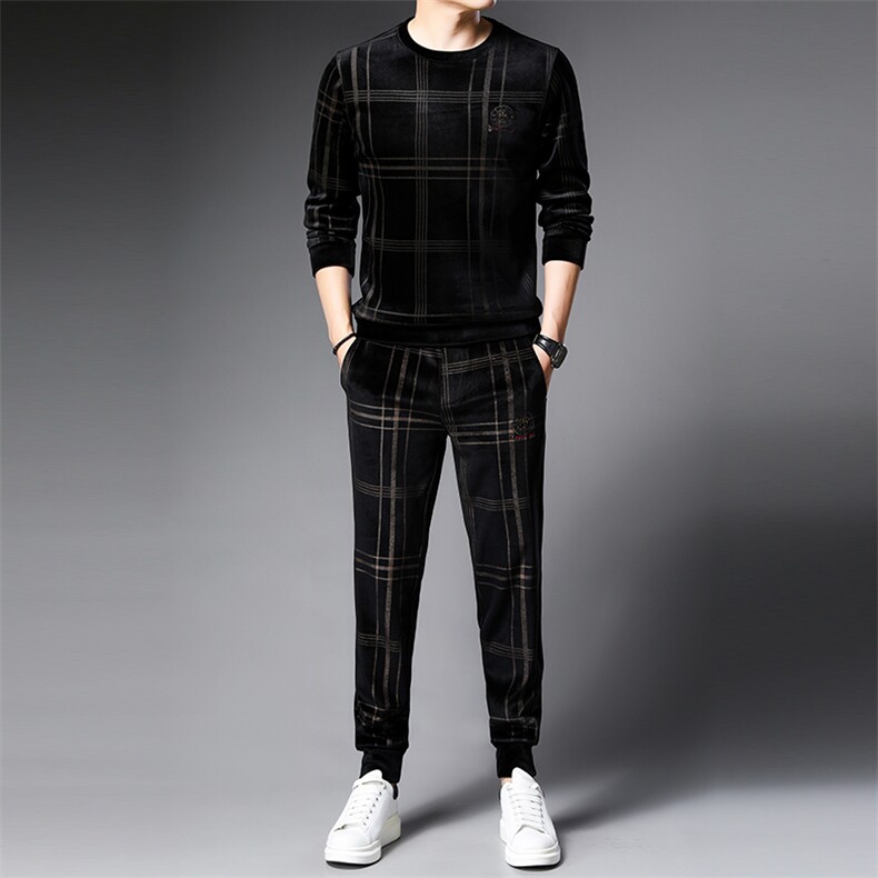 SA9863-2钱塘2020-2冬季厚款帅气休闲潮流中青年男士卫衣P147,男装休闲套装,钱塘207-2