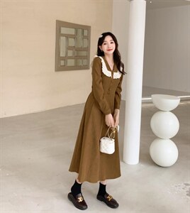 韩版时尚连衣裙,女装连衣裙,E莎