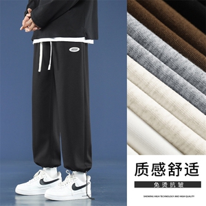 多色阔腿裤垂感宽松直筒休闲卫裤百搭时尚运动裤WK03-1特批26图片