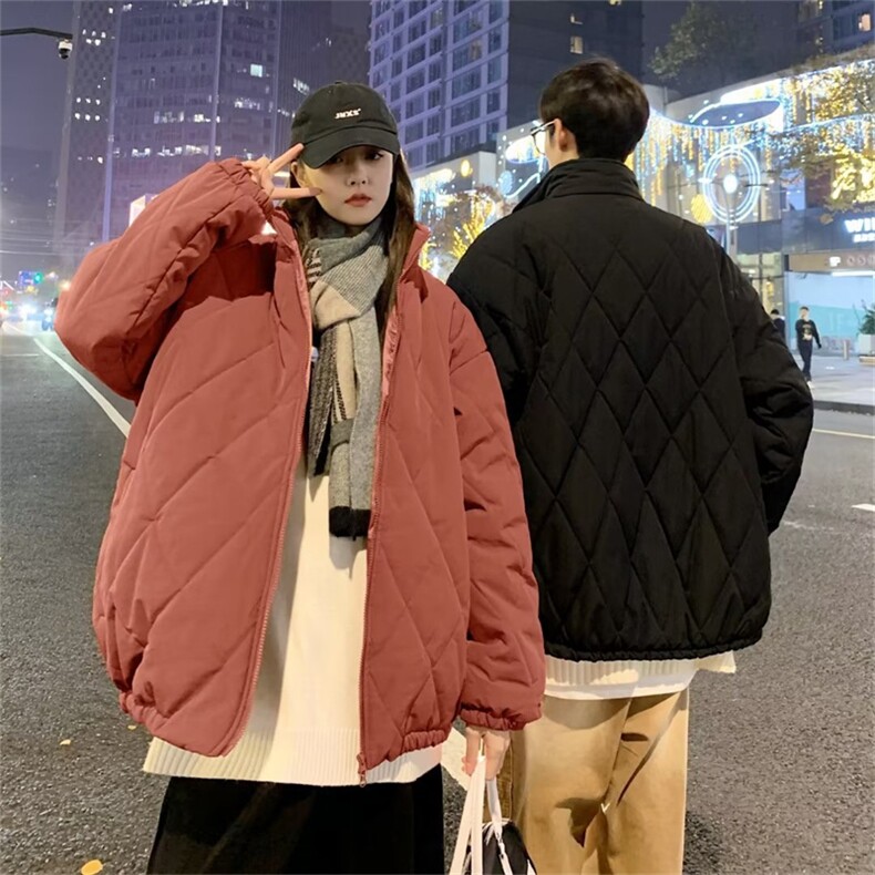 冬季棉衣男女ins宽松中性休闲棉袄潮牌棉服情侣外套2022Y013-p68,男装棉衣,星座1008