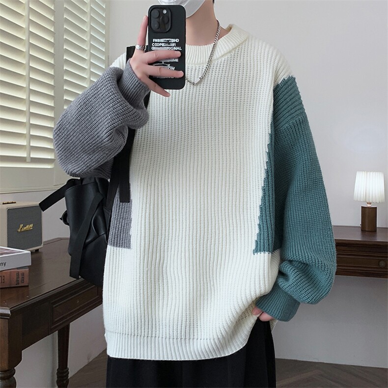 【新品】2025秋冬男士时尚休闲百搭针织毛衣潮流-M5110-P45图片