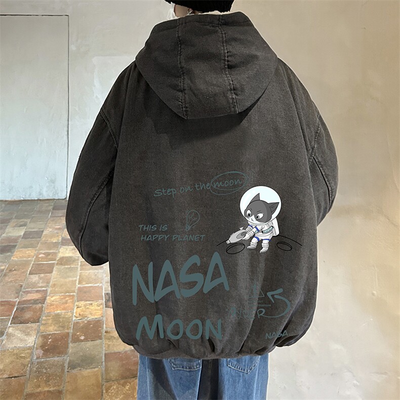 控价158牛仔棉衣男大码加绒羊羔绒牛仔棉服男棉袄NM53187-P140,男装棉衣,电商A040