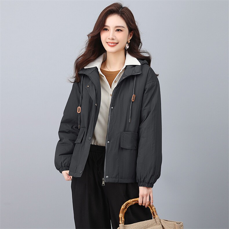 2023冬装新款宽松加棉外套连帽棉衣,女装棉衣/棉服,小林双子