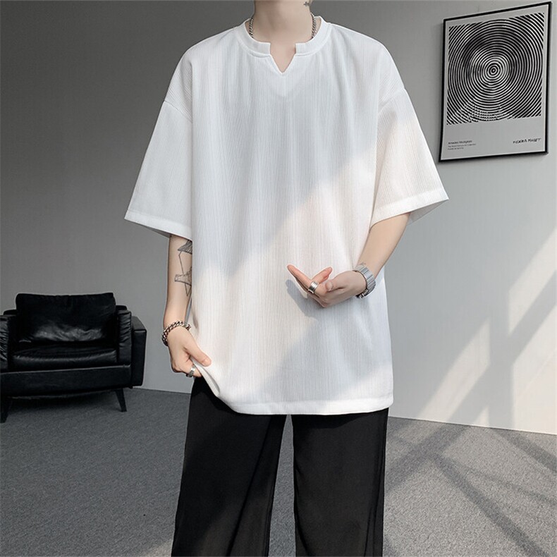 短袖男夏季新款港风宽松冰丝T恤T0158-P22,男装T恤,星座214-3