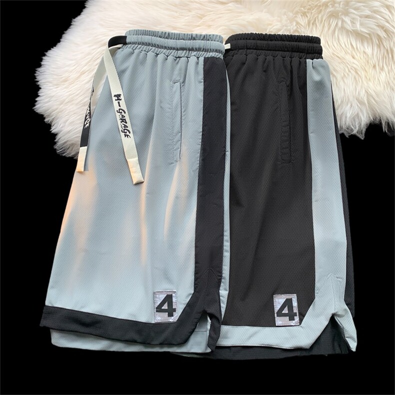 DSA028-DWK2304P35抖音品质冰丝冰感网眼短裤沙滩裤运动属性,男装牛仔裤,电商A028