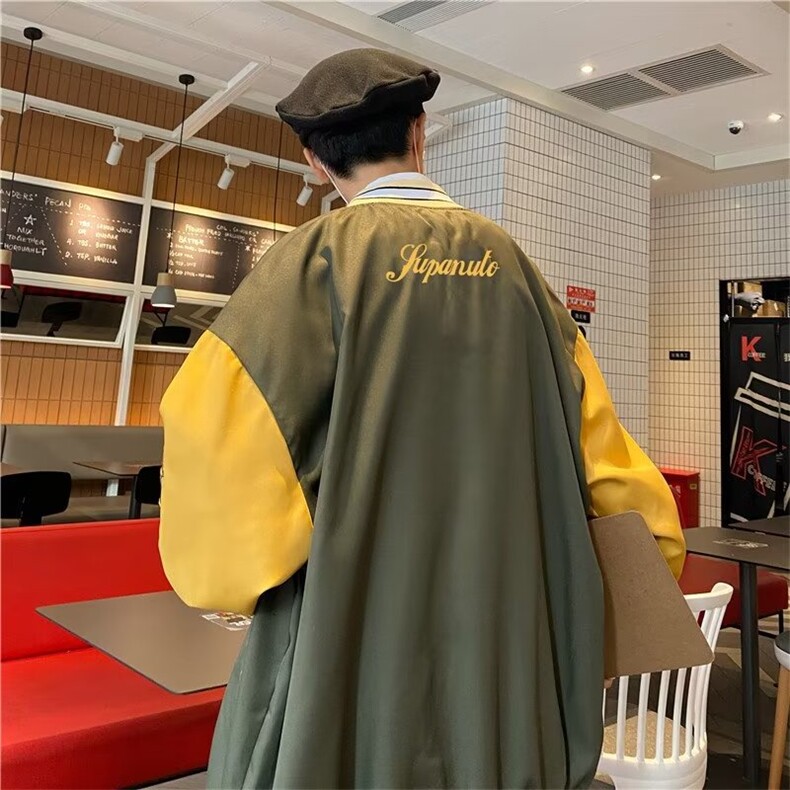 男秋季外套潮牌街头棒球服夹克外套双层J227P40,男装夹克,星座1116-2