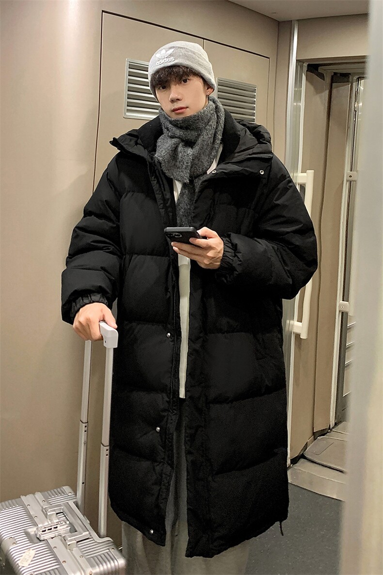 90%绒长款羽绒服D5186-TP225308冬季过膝中长款羽绒外套男,男装羽绒服,电商A102