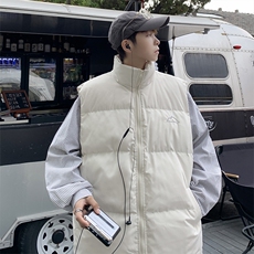 羽绒服马甲男秋冬潮牌加厚保暖背心高街立领情侣衣W6528-P55，男装棉衣，星座512-3