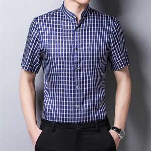 GBN513-1夏季新款男式休闲衬衫纯短袖时尚衬衣P480图片