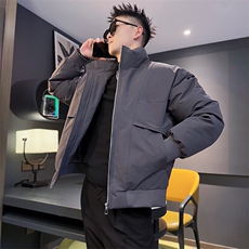 AY122/P138控178冬季社会小伙立领潮流保暖口袋潮牌棉服男灰黑首，男装棉衣，星座305B-1