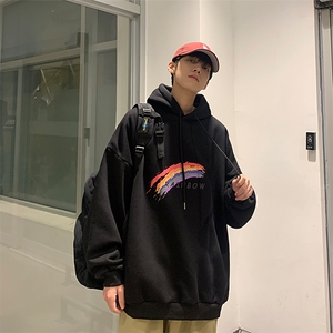 A040-WY2064-P40连帽卫衣男加肥加大码胖子棒球服外套图片