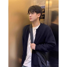 W10332-P55网图现货秋冬新款双开拉链设计针织衫宽松慵懒毛衣，男装针织衫/毛衣，星座1608