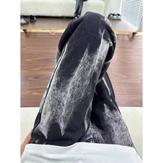 牛仔裤男秋季渐变扎染美式高街直筒裤潮休闲宽松阔腿裤A0699-p45，男装牛仔裤，星座1008