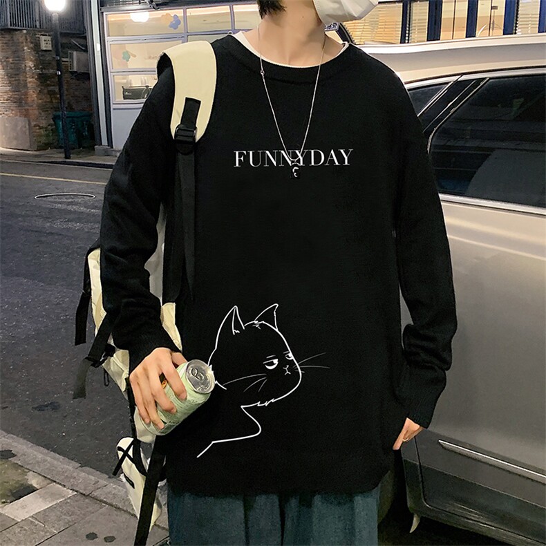 M67149-P45加绒款-P65圆领毛衣男大码针织衫男毛线衣线衫,男装针织衫/毛衣,电商A040