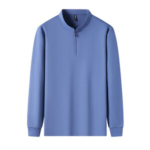 G99612男式秋季服装新款长袖T恤青年立领卫衣四季打底体恤P56图片