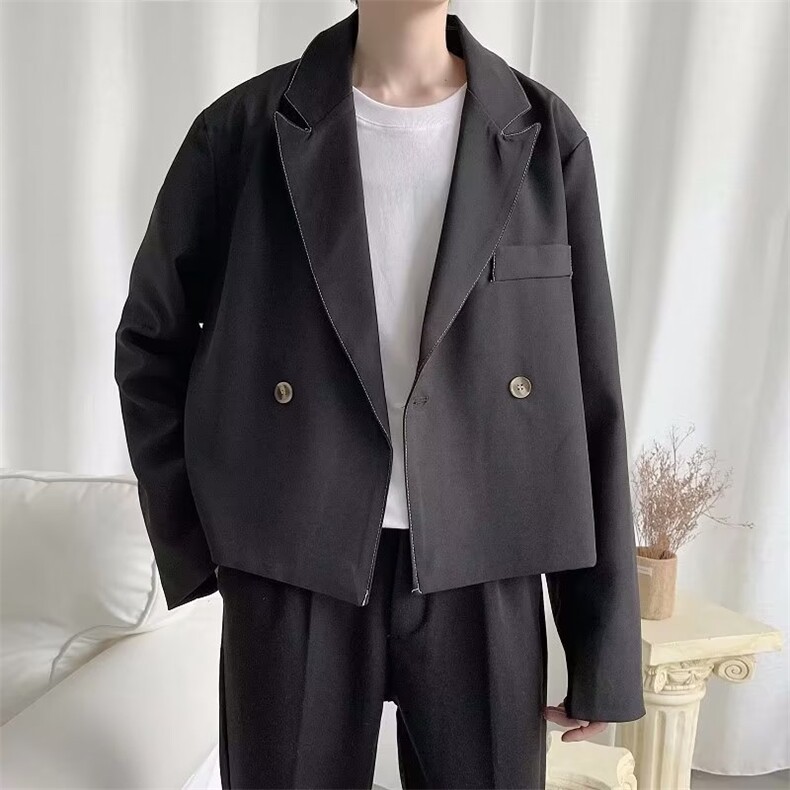 男士秋季新款休闲短款西装外套DW15P48,男装西服,星座1116-2