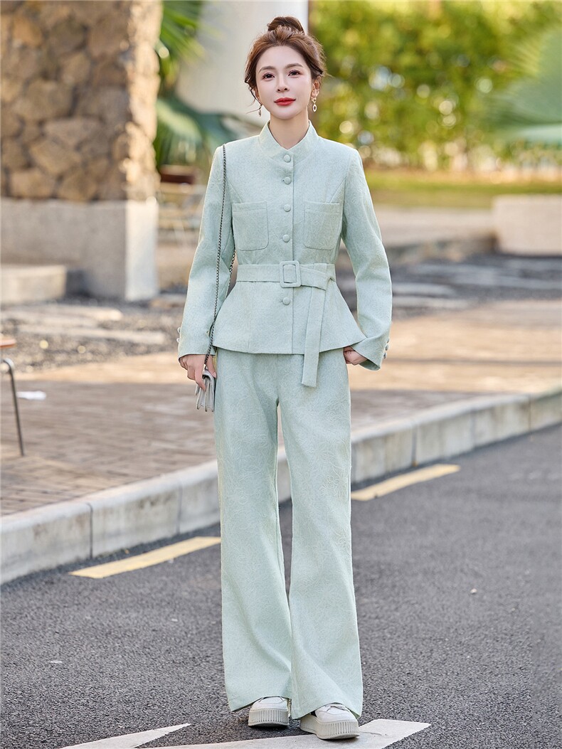 2026春季港风新款淑女气质收腰御姐炸街两件套套装,女装套装/套裙,伊仟回