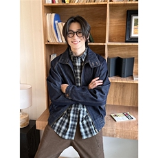 2025春秋冬季简约小众高级感新款百搭牛仔夹克外套男女，男装工装外套，星座1210-1