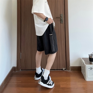 大量现货 休闲短裤男ins薄款速干侧边条纹直筒裤夏季DK706-P40图片