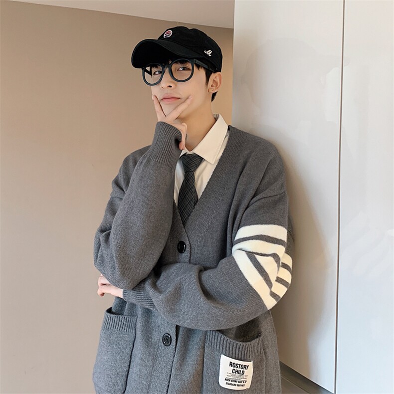 2025秋冬毛衣开衫外套夹克针织衫A169MK02P60，男装针织衫/毛衣，电商A169