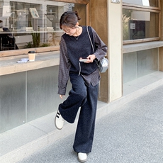 已出大货【26春新款】假两件套装2D001-6757-P175-K288，女装套装/套裙，2D001