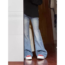 2026春季新款港风美式vibe潮牌裂纹直筒休闲牛仔裤男ZK3883-P48，男装牛仔裤，星座313A(原308A-2)