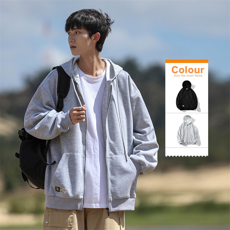 港风cityboy新款加绒加厚针织卫衣开衫外套百搭WT3412加绒-P50，女装短外套，星座717