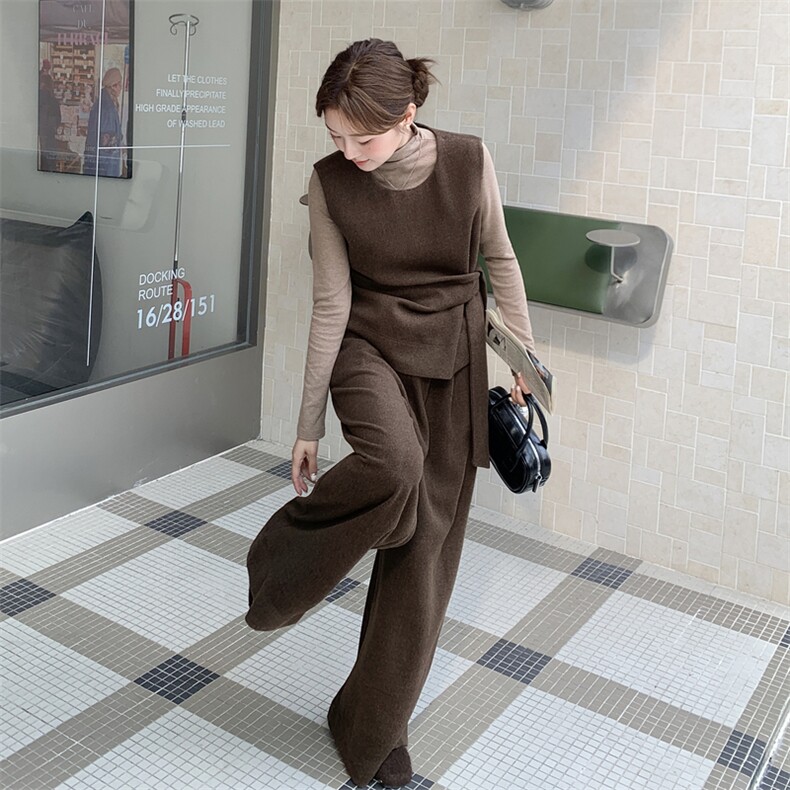 现货-春季新款咖色三件套203-9526-P195-K278,女装套装/套裙,浙宝203