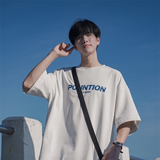 B225-YHT3110-P40-X55日系复古短袖重磅夏季青少年体恤潮流百搭，男装T恤，电商B225