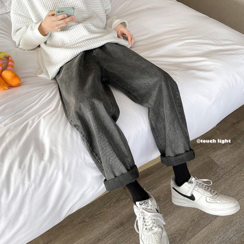 主推！四季新款牛仔裤宽松休闲男女长裤X715KZ012-P39控58,男装牛仔裤,星座715