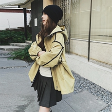 2025秋款戴帽宽松休闲外套2C322-S2030-P145-K208，女装短外套，2C322