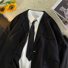 D201-DM165-P65秋冬新款港风宽松潮流帅气百搭男装西服装外套，男装西服，电商D321-1