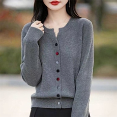 洋气减龄时髦洋气针织开衫外套女装2025春新款高级感别致漂亮上衣，女装羊毛衫，萱芳婷羊绒
