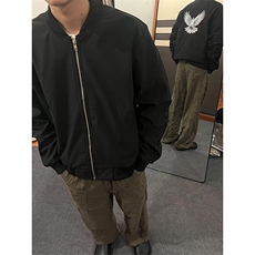 和平鸽刺绣元素外套飞行员夹克JK733特P70，男装夹克，星座908-1