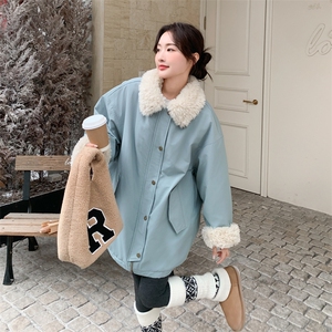 25冬季新品蓝色保暖派克休闲棉服5569-P225-K338图片