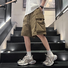 新款工装短裤男潮牌ins休闲裤宽松大码中裤五分裤D0607-P46，男装牛仔裤，星座308B-2