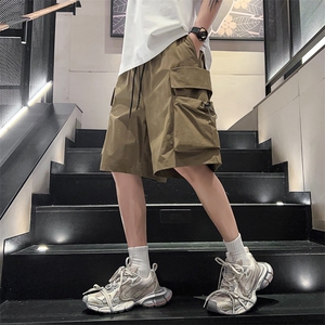 新款工装短裤男潮牌ins休闲裤宽松大码中裤五分裤D0607-P46图片