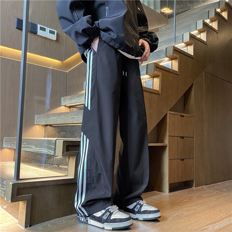 2025春季新款机能防水户外条纹宽松冲锋裤B315-K24315-特p35控68,男装休闲裤,电商B315