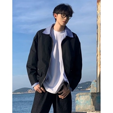 时尚老钱风假两件外套简约日系文艺新款ins流行原宿JDX223，女装短外套，星座1116A（原606A-3）