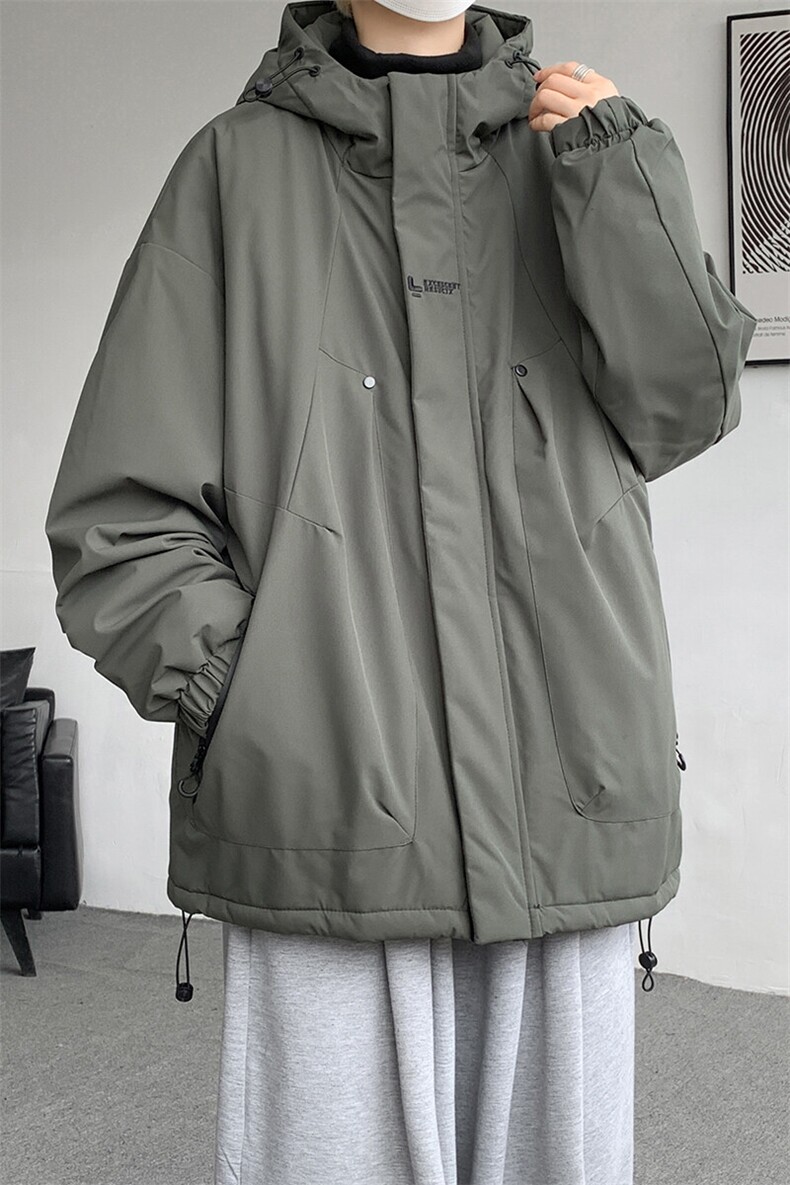 8XL-M冲锋衣外套男加棉加厚夹克秋冬户外登山服JK1313薄P90控110,男装夹克,电商D206-1
