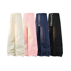 8XL-M加厚夹棉保暖长裤棉麻绗缝竖格休闲裤加棉棉裤K9111P68控88，男装棉衣，电商D206-1