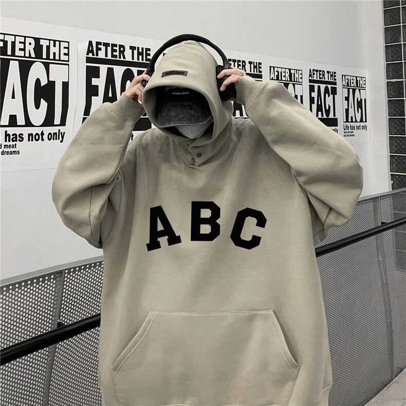 供抖音丶重磅高品棉350克排扣连帽abc卫衣LW6053-特p58控78,男装卫衣,星座508（原C305）